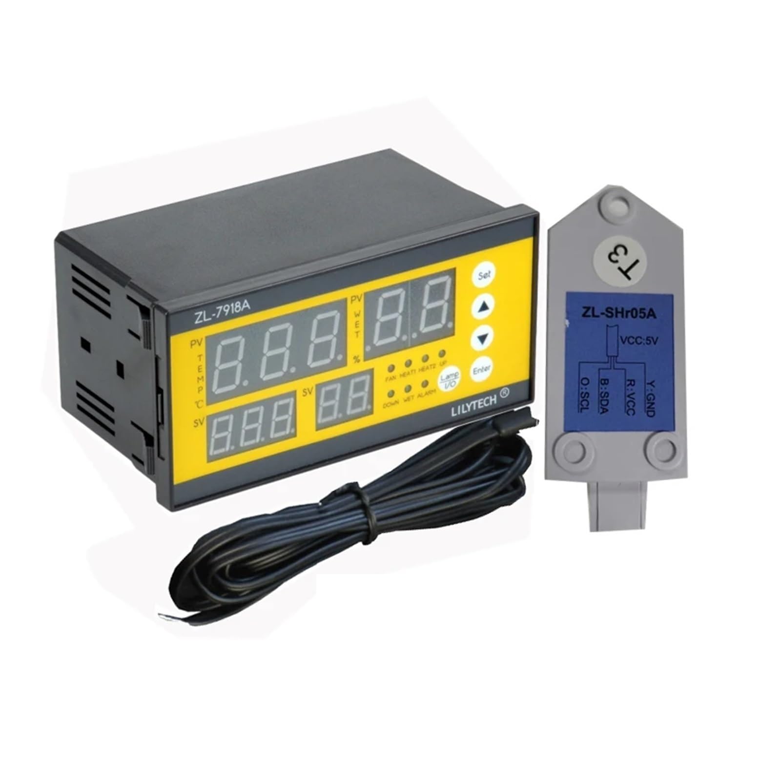 Kontroler Temperatury, ZL-7918A, Kontroler inkubatora jaj, Wielofunkcyjna automatyczna kontrola temperatury i wilgotności(With ZL-SHr05A)