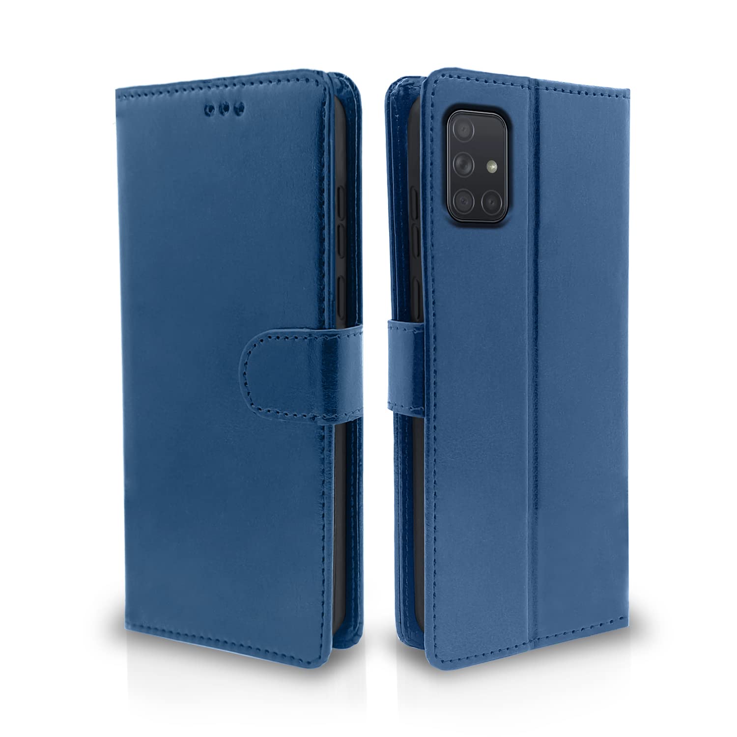 Pikkme Samsung Galaxy A71 Flip Case Leather Finish | Inside TPU with Card Pockets | Wallet Stand and Shock Proof | Magnetic Closing | Complete Protection Flip Cover for Samsung Galaxy A71 (Blue) (B0BJJJ77YR) Amazon Price History, Amazon Price Tracker