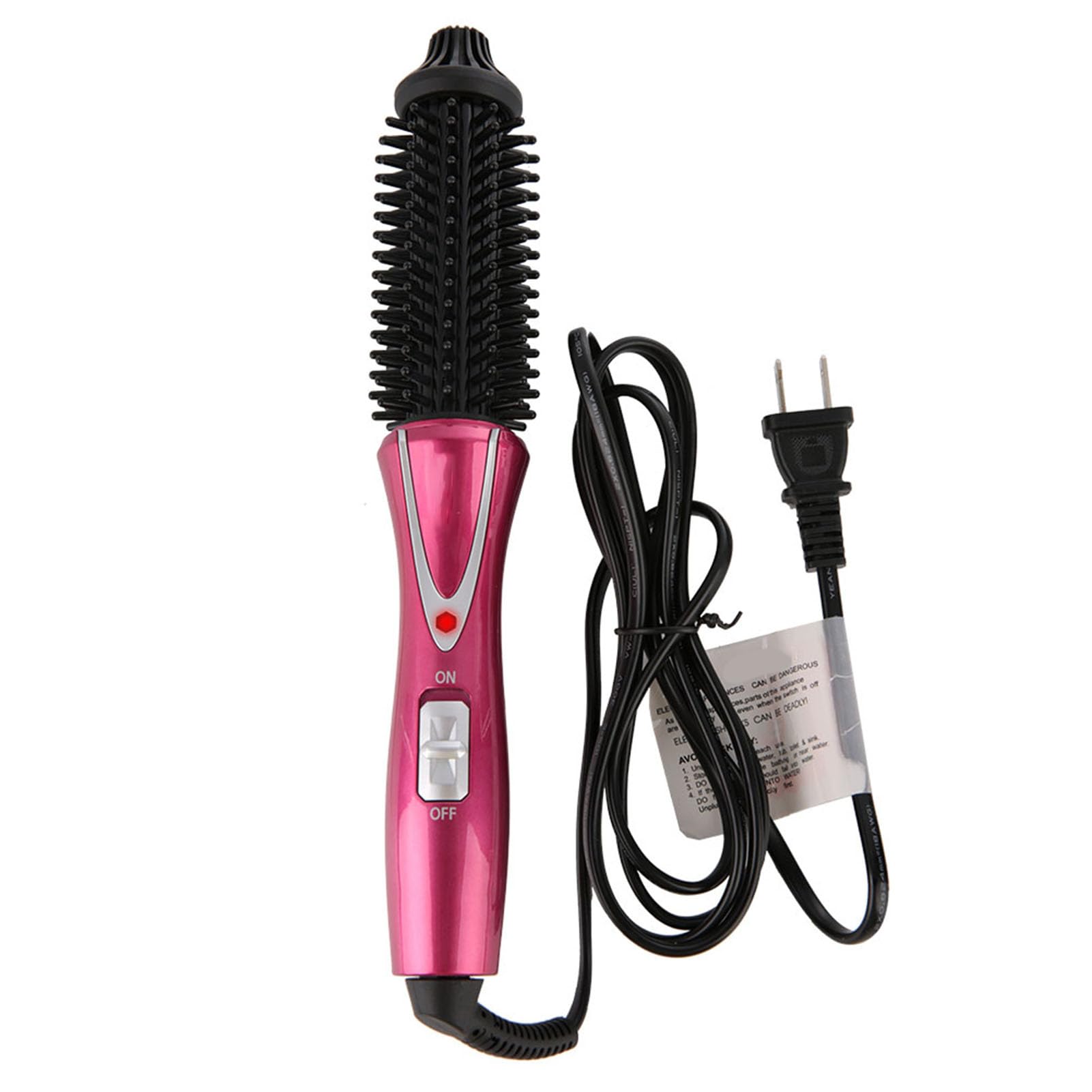 Zerone 1 1/2 Inch Volumizing Hot Air Hair Curling Brush, Portable Folding Electric Hair Styling Tool