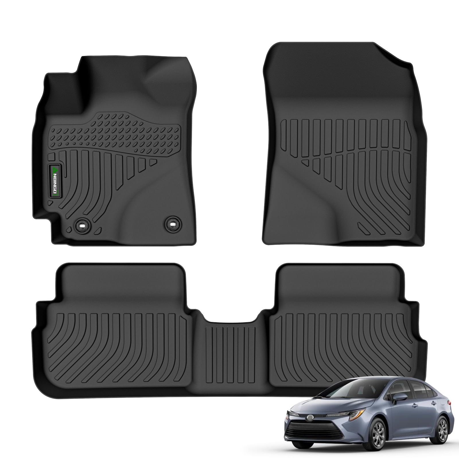 ANBINGO®Fit for Toyota Corolla Floor Mats 2009-2013 for Toyota Corolla Car Mat All Weather Mats for Corolla TPE Car Matt Rugs for Corolla Rubber Trunk
