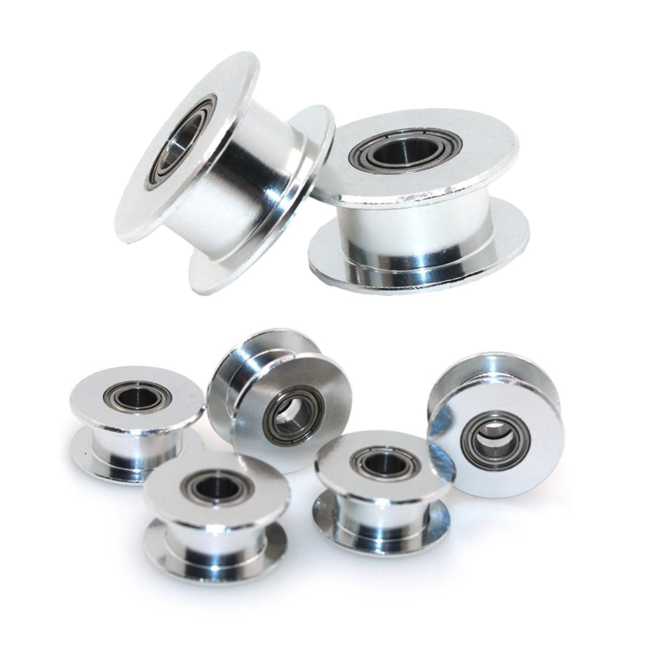 iplusmile 15piezas Poleas De Sincronización De Aleación De Aluminio Dientes Para Bandas Para Maquinaria Cnc y Transmisión Mecánica