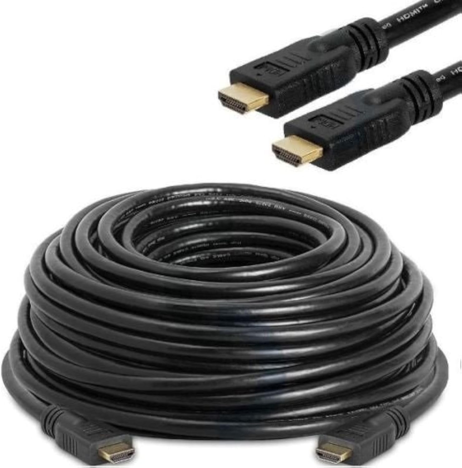 CableVantage HDMI 1.4V Cable(100 Feet) Support 3D,1080P,Ethernet,Audio Return For HDTV PC TV Computer PS4 Xbox Monitiors Black