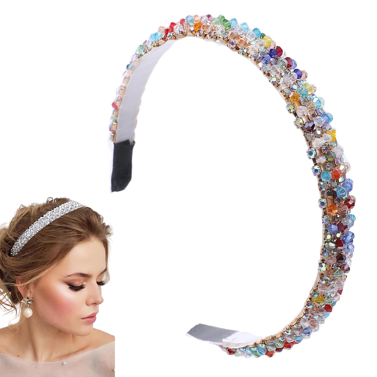TraziewellHeadbands for Women's Hair Rhinestone Headband Crystal Hair Bands Wedding Hair Accessories Presents for Her, 2205