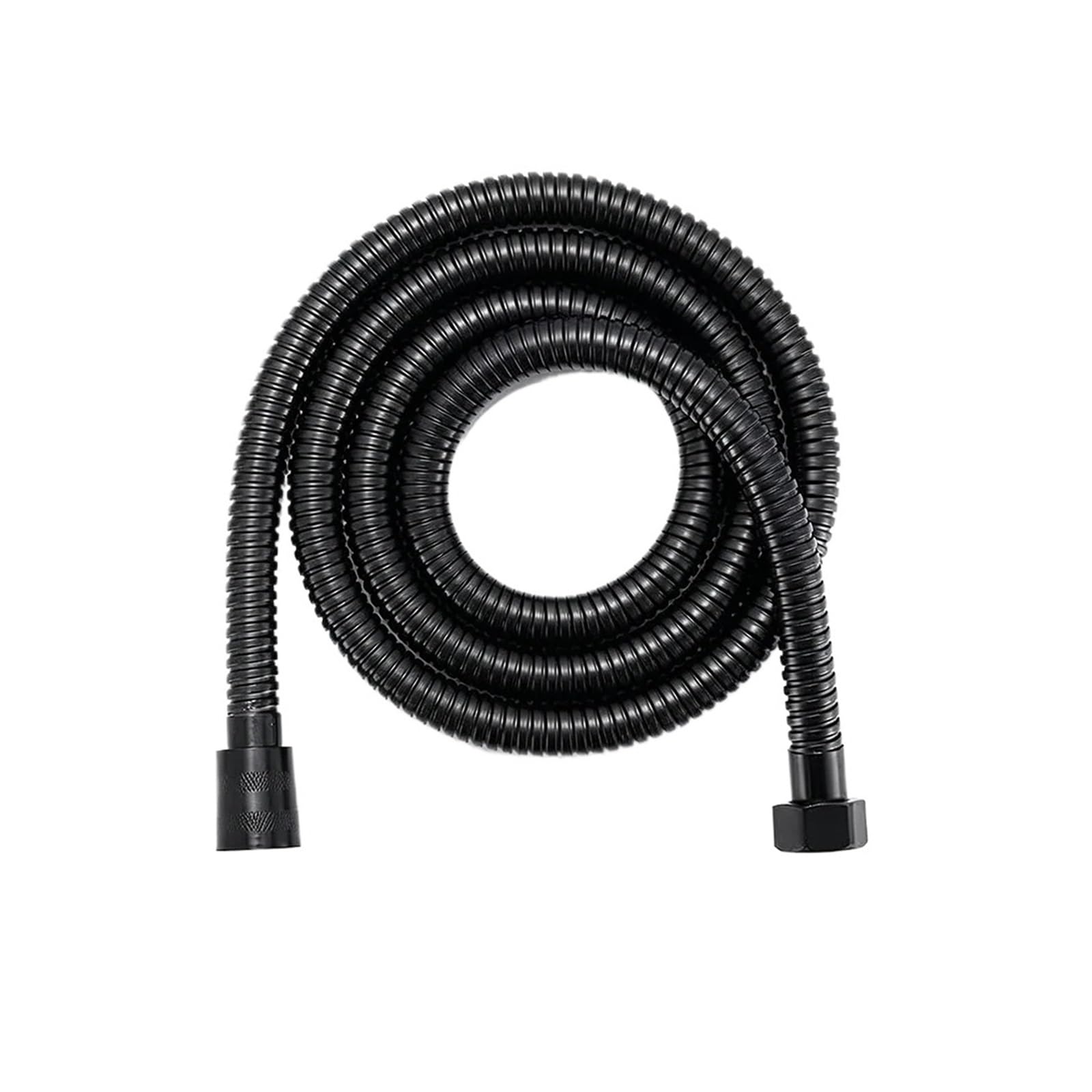 Kdberhfsa Black 1.5M 1.5M-2M Thickened High-Pressure Shower Spray Hose ，Bathroom Faucet Shower Connection Pipe Explosion-Proof Water Pipe(Black 1.5M)