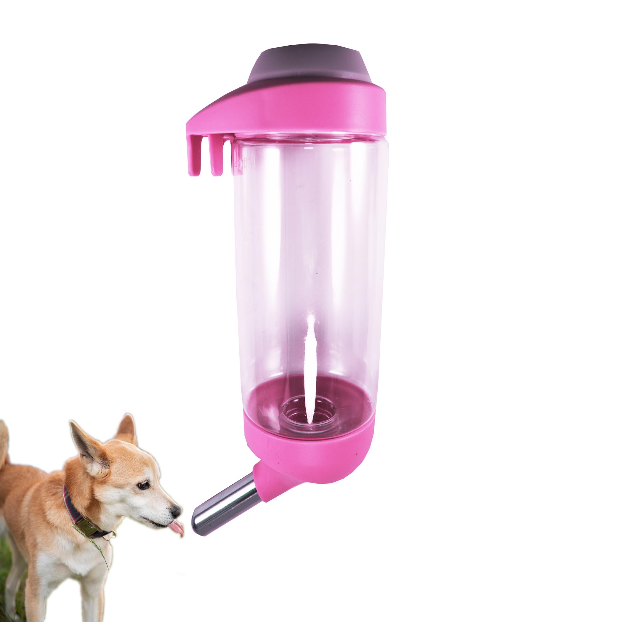 DEEUCHIS Dog Crate Water Bottle Dispenser - No Drip Dog Kennel Water Dispenser & Cage Bottle - Easy-to-Use Water Bottle for Cat Crate - Perfect for