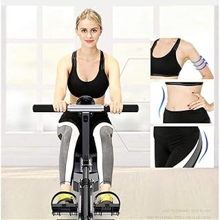 Foldable Rowing Machines Hydraulic Resistance Rowing Machine Hydraulic Water Resistance Wind Resistance Simple Rowing Machine Indoor Home Fitness Equipment Weight Loss Rowing Machi