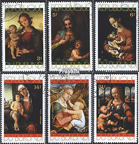 Prophila Collection Burundi 798A-803A (Completa Edizione) 1971 Natale: Dipinti (Francobolli per i Collezionisti) Natale