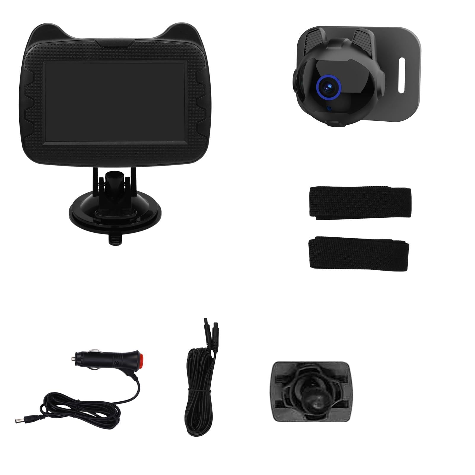 Kavolet Specchio per Auto per Bambini FullView 1080P con Display Visione Notturna, Ampia Visione Cristallina la Sicurezza dei Bambini, Applicabile il Monitoraggio dei, Materiale ABS