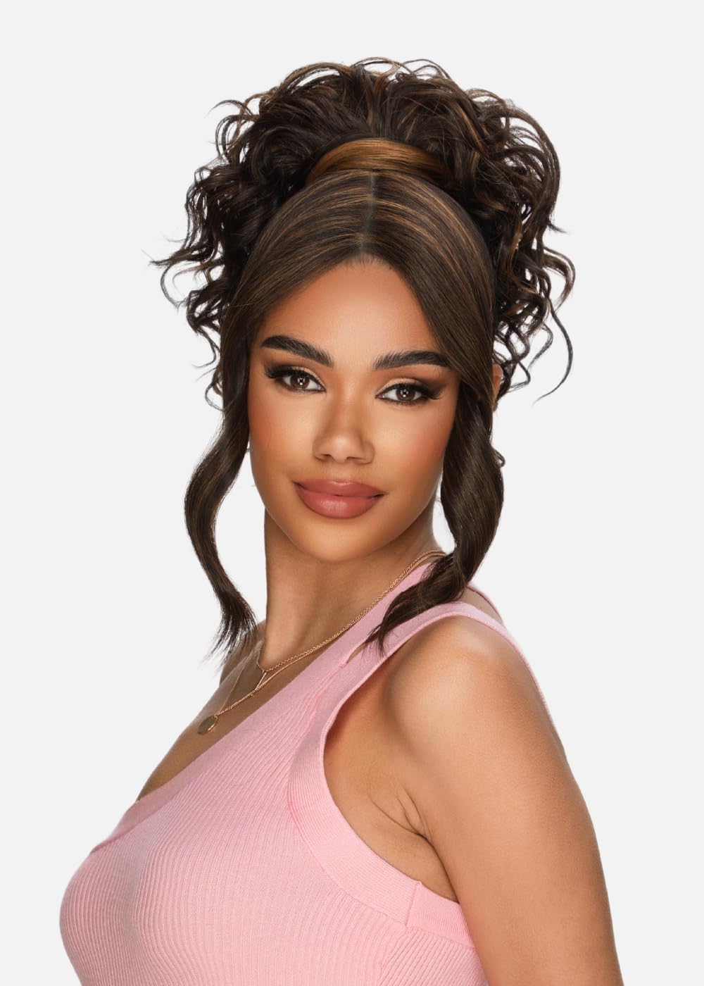 Vivica A. Fox LBP-WINK, Bang & Pony, Quick and Easy Lace, Ponytail and Bangs with Lace, Color FS4/30