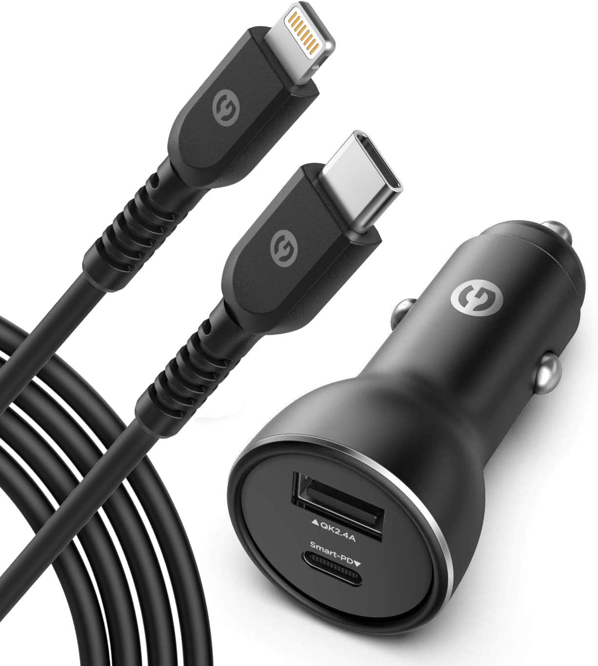 Galvanox iPhone Car Charger (30W) Multi Port Fast Charging