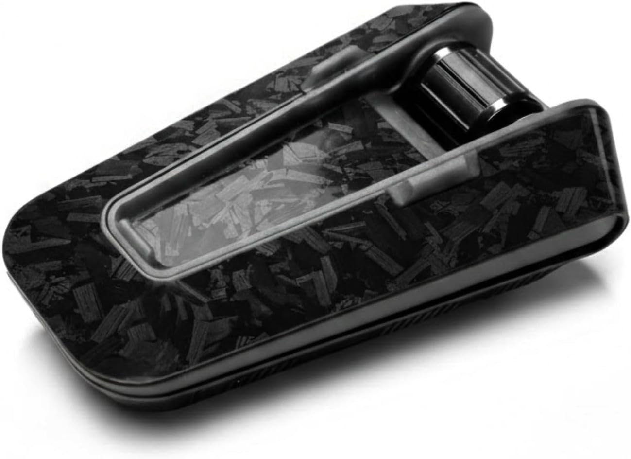 MC MOTOPARTS Matte Black Forged Carbon Fiber Protective Cover Wrap Sticker Compatible with Cardo Packtalk Edge & Neo Bluetooth Headset β Precision Die-Cut Vinyl Decal