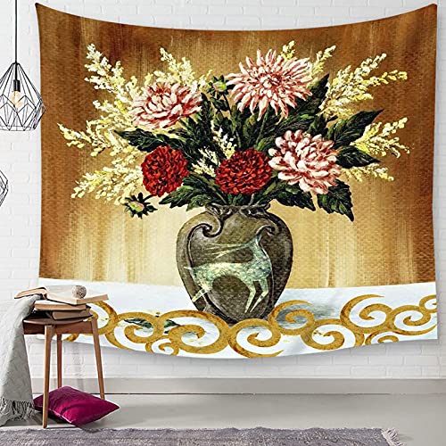 Tapiz de pared floral de 150x150 cm para renovar tus ambientes sin pintar la casa 2