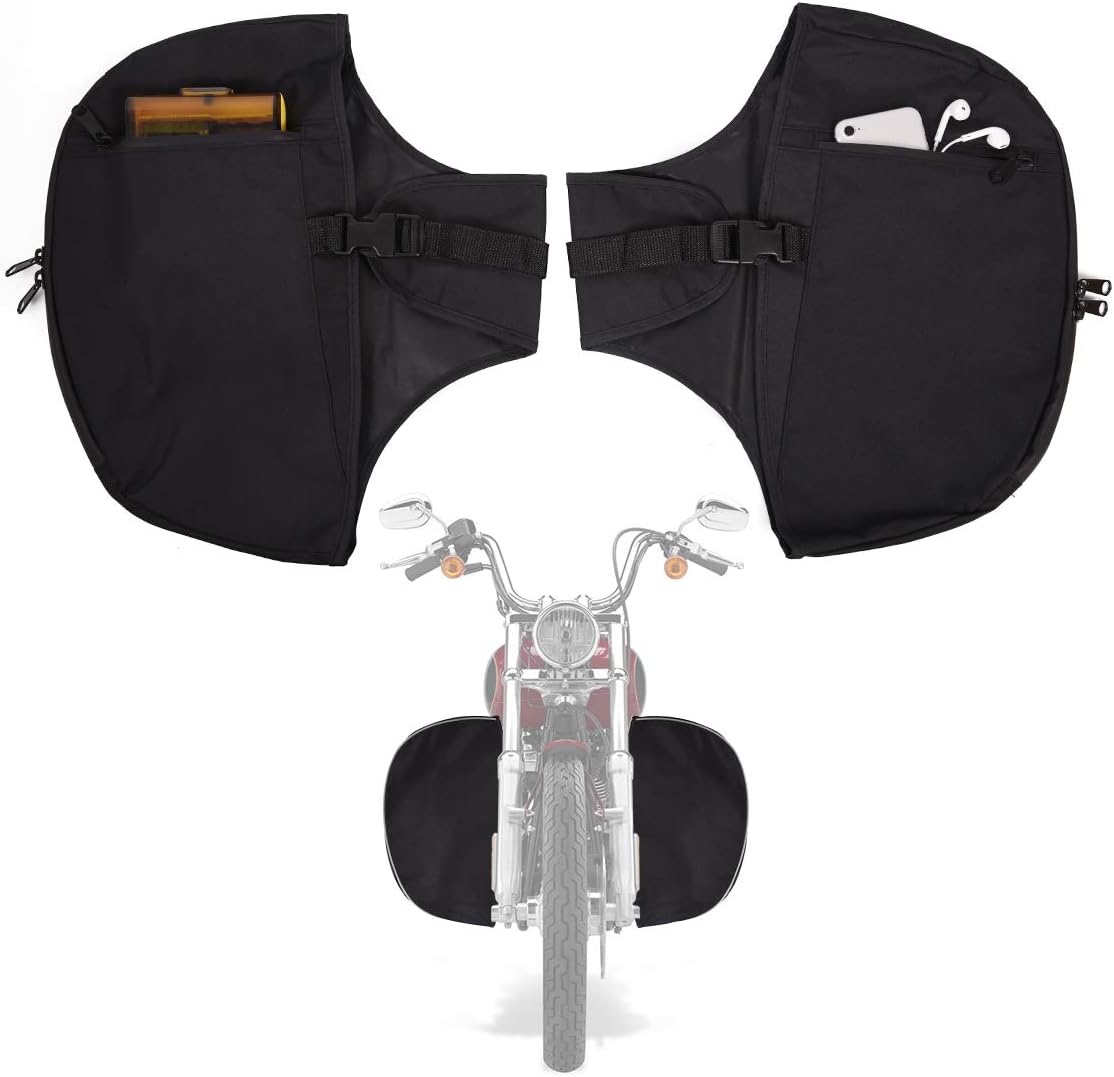 Soft Lowers Chaps Engine Guard Cover Leg Warmer for Harley Touring