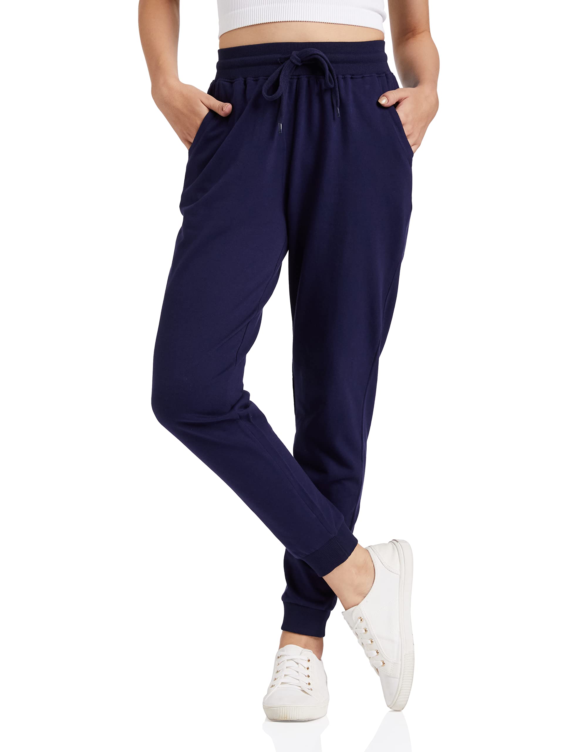 amazon brand - symbol Women's Ankle Lenght Regular Fit All-Season Jogger Track Pant | Available in Plus Size-picture-28