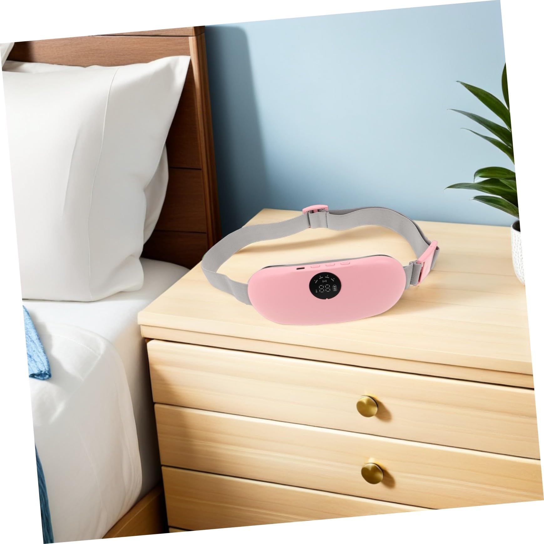 Cinturón Térmico para Cintura y Abdomen Masajeador con Calor Rápido Recargable Portátil para Alivio Menstrual y Calambres Cómodo para Mujeres y Niñas