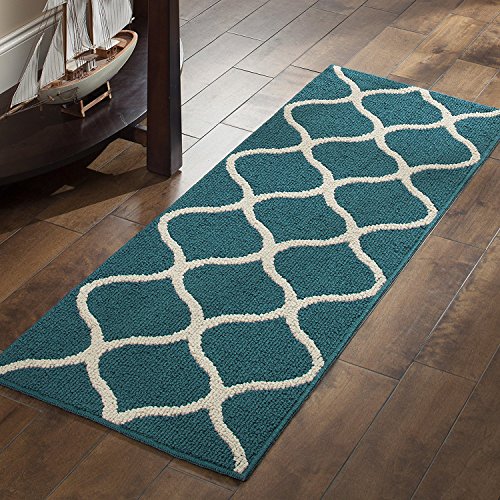 Maples Rugs Rebecca Contemporary Runner Rug Non Slip Hallway Entry Carpet [Made in USA], 1'9