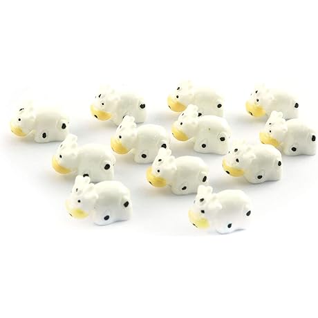 Tegg Cow Hard Resin Bead Charms for DIY Crafts