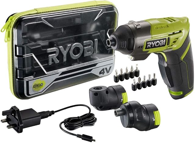 Ryobi ERGO-A2 4V Cordless Screwdriver Kit, Amazon Exclusive