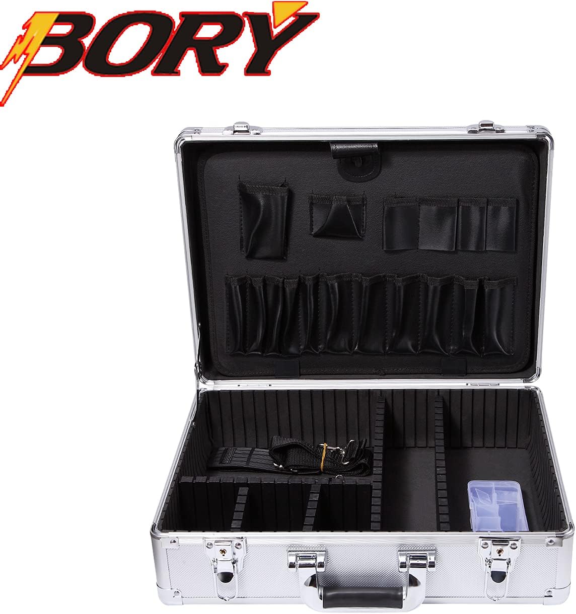 One-Day Sale: Up to 80% Off Small Aluminum Hard Case Briefcase Silver Carrying Case Flight Cases Portable Equiment Tool Case Box008A-S