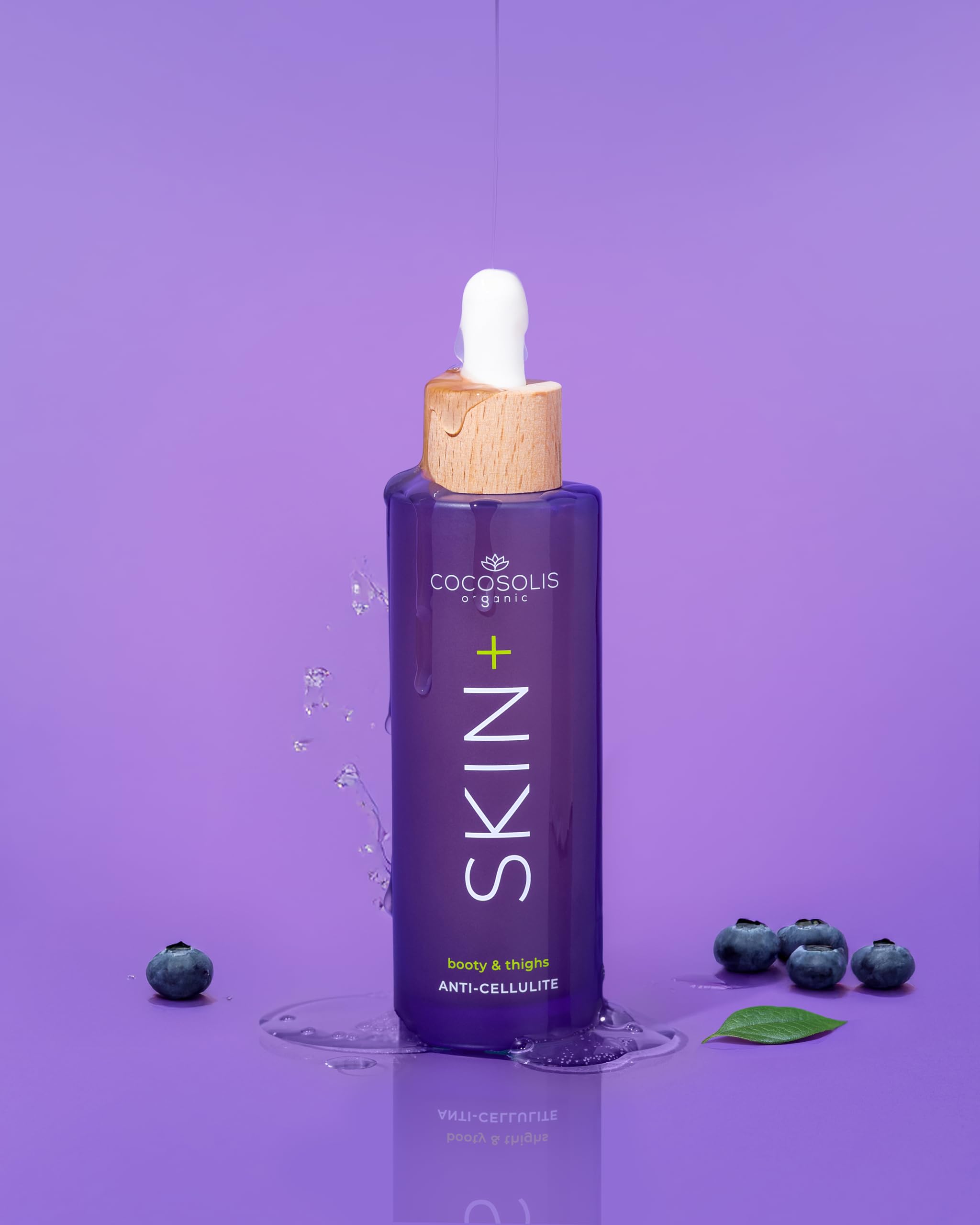 COCOSOLIS SKIN+ Sérum concentré anti-cellulite pour un raffermissement visible de la peau, une réduction de la peau d'orange et un lissage de la peau sur le ventre et les jambes