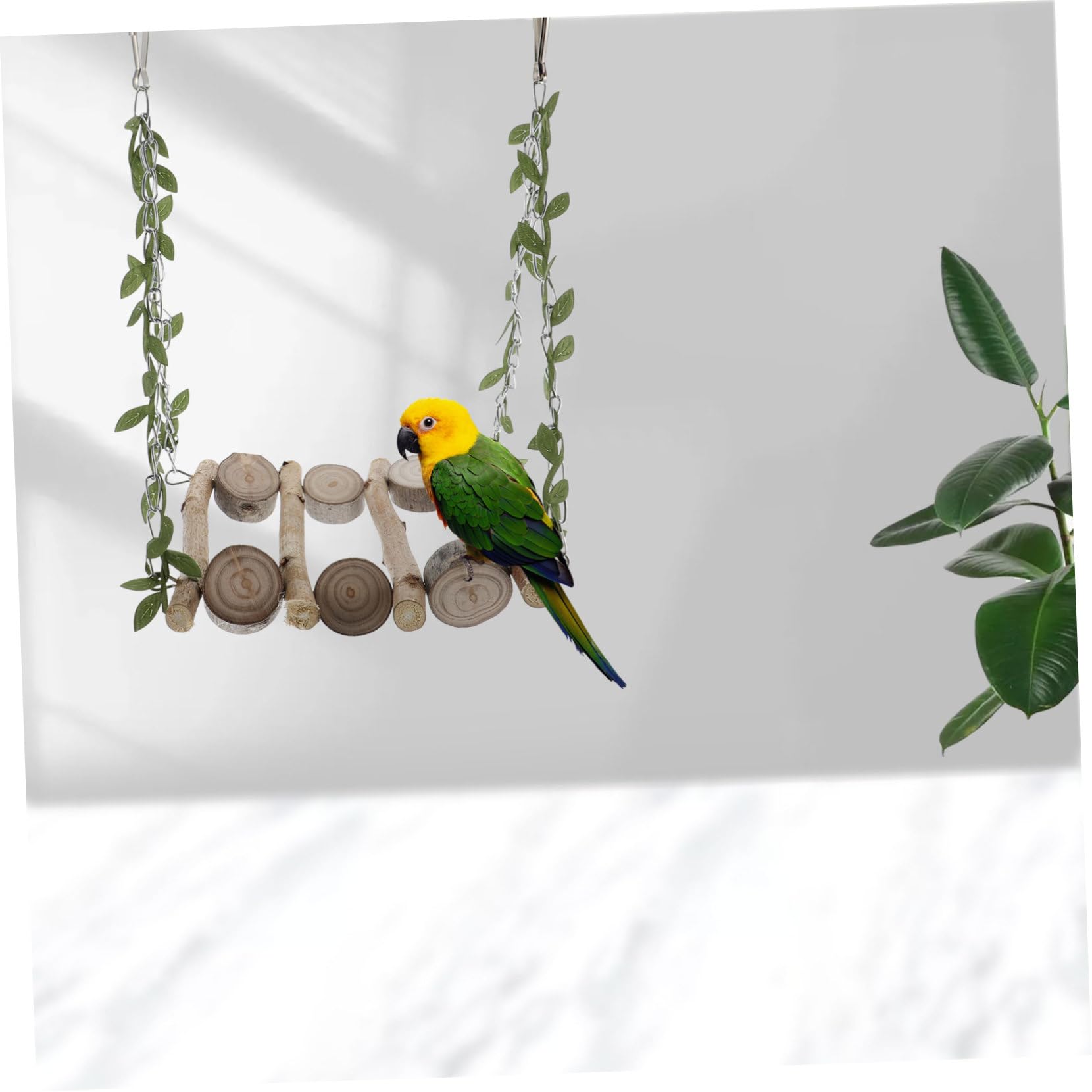 minkissy Lot de 3 Jouets pour Perroquet perchoir Oiseau hamac pour Oiseau Jouet d'escalade Jouet d'escalade pour Cage à Oiseaux Jouets à Suspendre pour Perroquet balançoire Jouet pour Animal de
