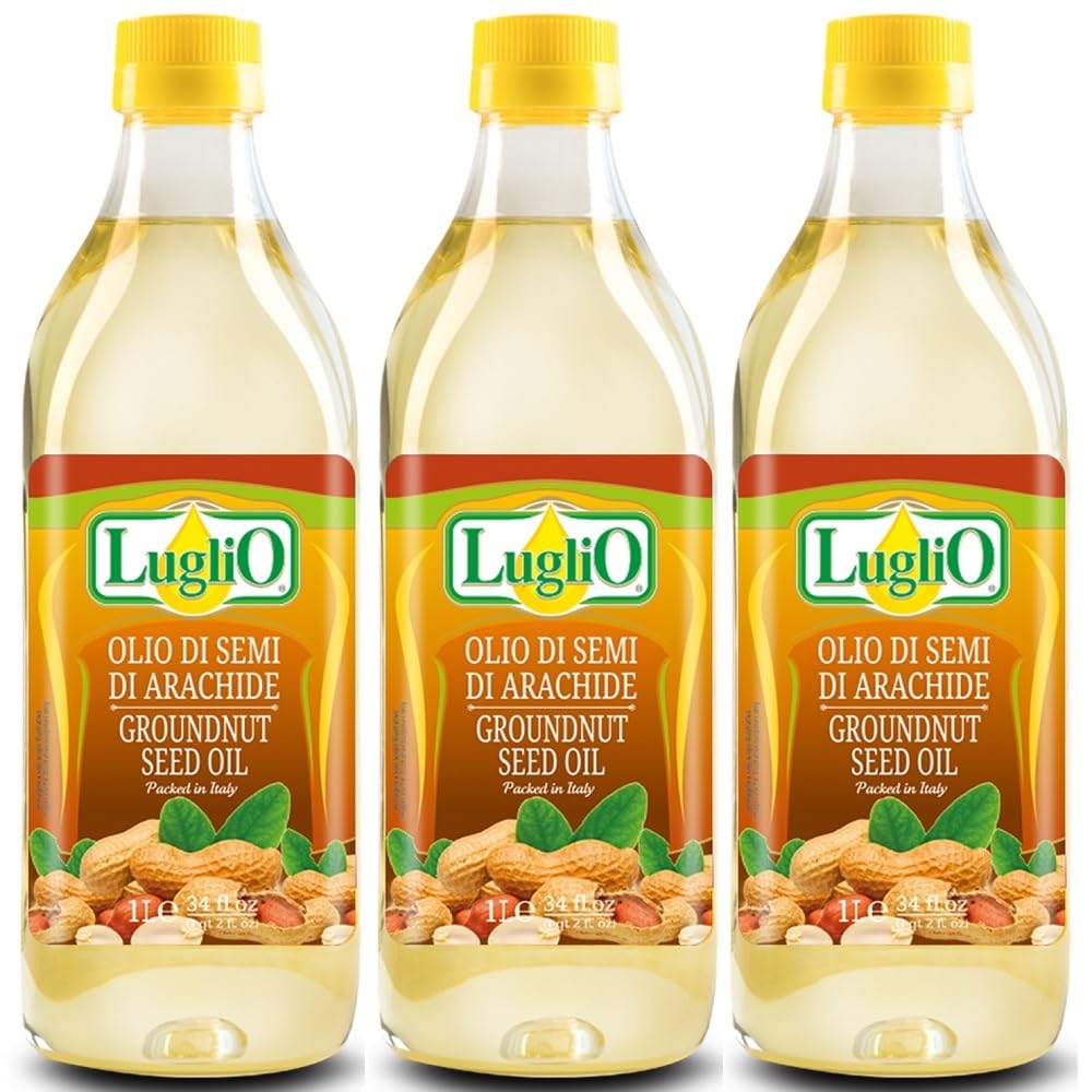 Olio Luglio - Erdnussöl (1 Liter, 3er Pack) | Speiseöl