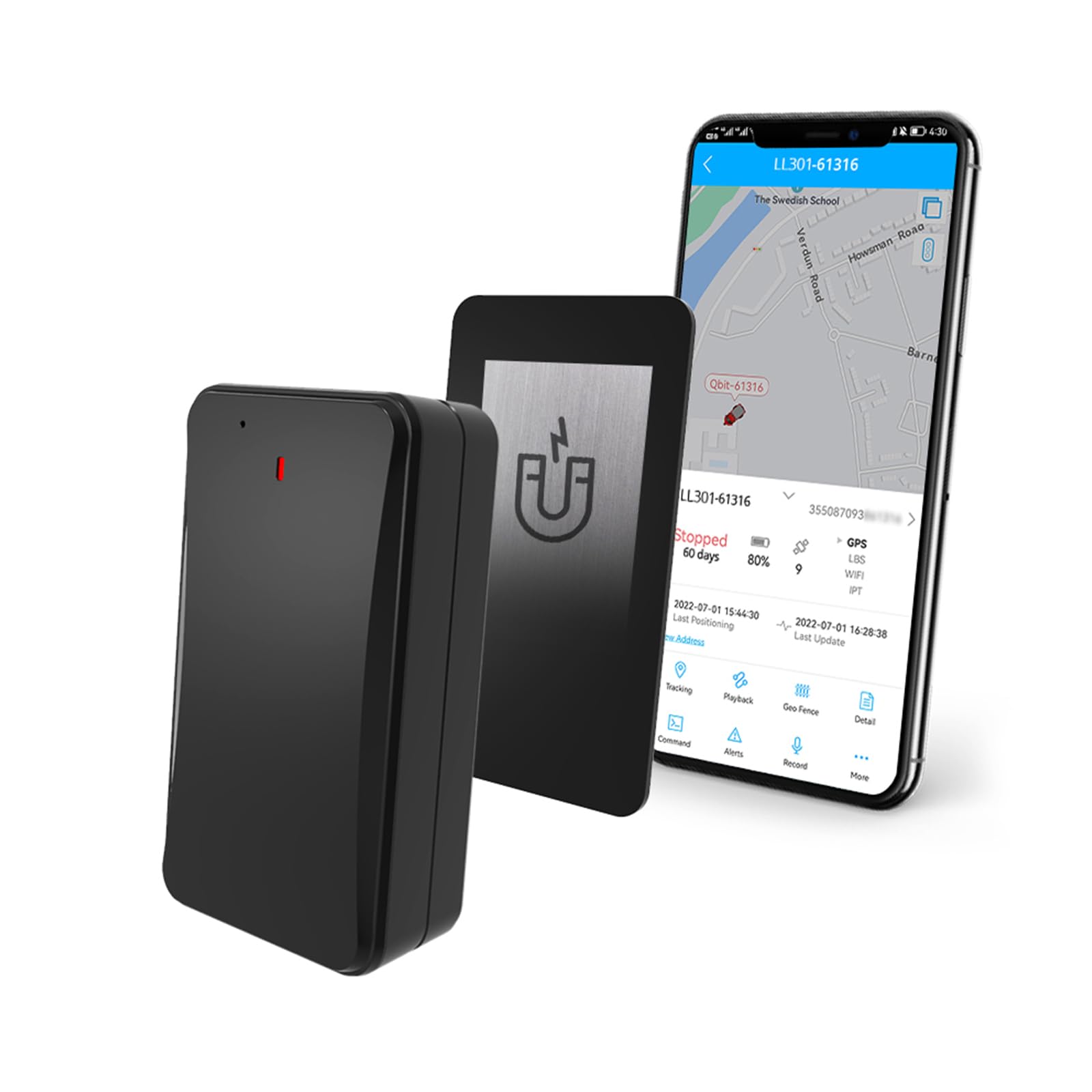 LNCOON GPS Tracker Real-Time GPS Tracking for Vehicles, Cars, Trucks, GPS Tracker Device Magnetic Case, 4G Tracking Positioning Terminal 10,000mAh Rechargeable Battery Low Cost Plan-image-33