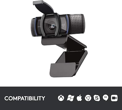 Logitech C920S Pro HD Webcam (Renewed)