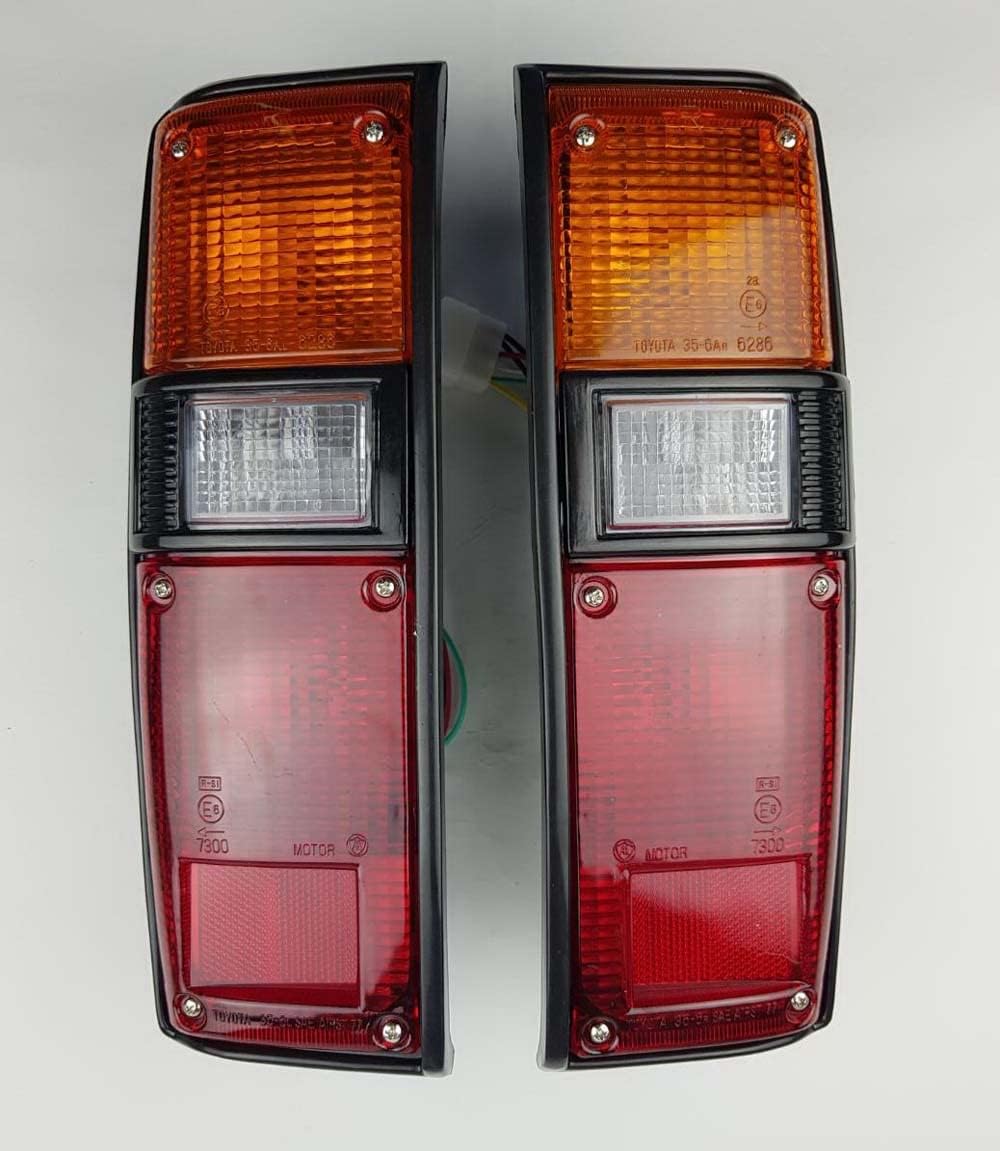 Pair Rear Taillight Tail Lamps For 79-83 Toyota Pickup Hilux Rn30 Rn40 Ln46 Truck 8156039475 8155039505