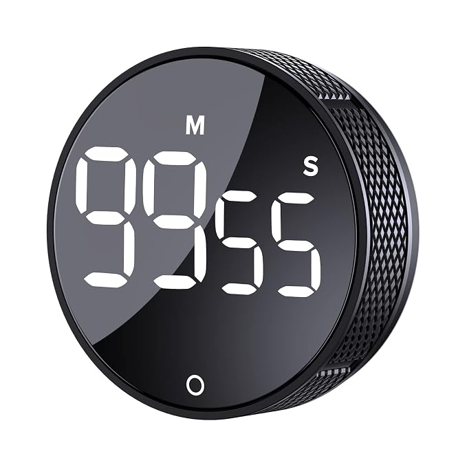 Digital Kitchen Timers, Visual timers Large LED Display Magnetic Countdown Countup Timer for Classroom Cooking Fitness Baking Studying Teaching, Easy for Kids and Seniors