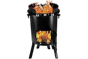 Uzbek Fireplace Kazan Oven 11-18L for Outdoor Cooking