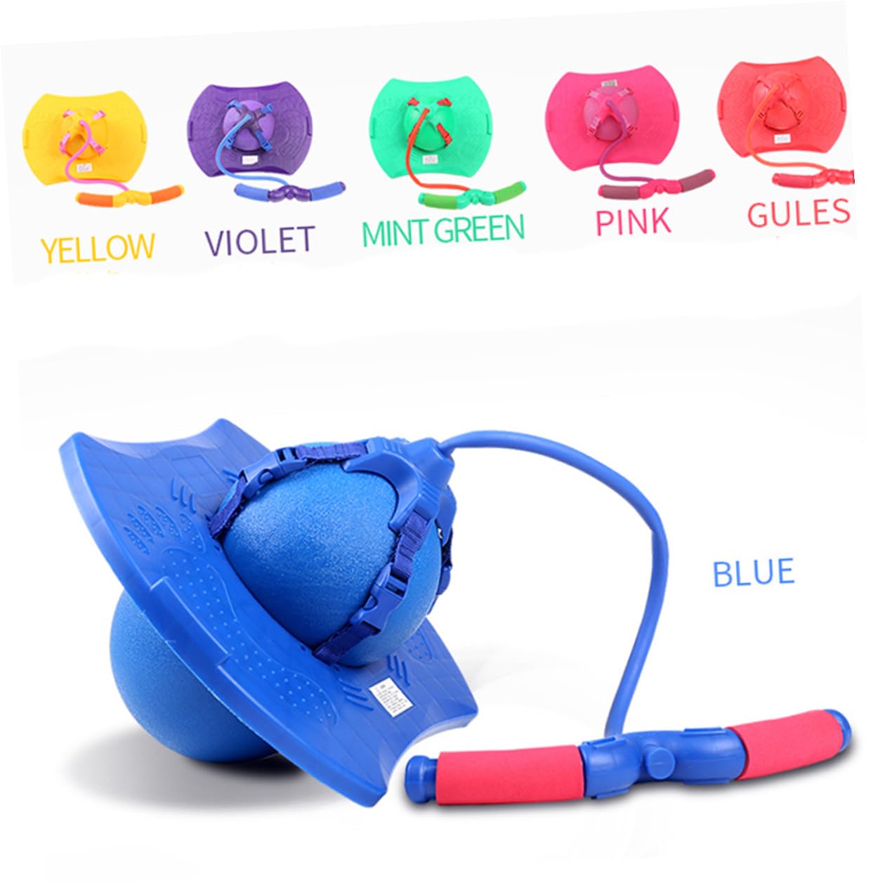 Balle Rebondissante avec Poignée en Silicone pour Garçons et Filles Rose | Jouet d'Extérieur pour Filles et Garçons en Silicone Bords Lisses pour Saut et Sport Activité Amusante Rose Extérieur