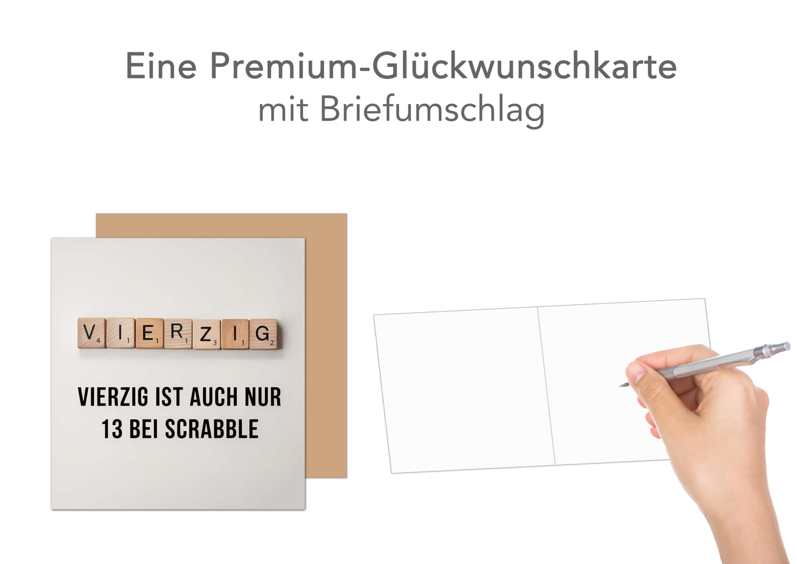 Edition Seidel Premium wenskaart voor de 40e verjaardag met Edition Seidel Premium wenskaart voor de 40e verjaardag met