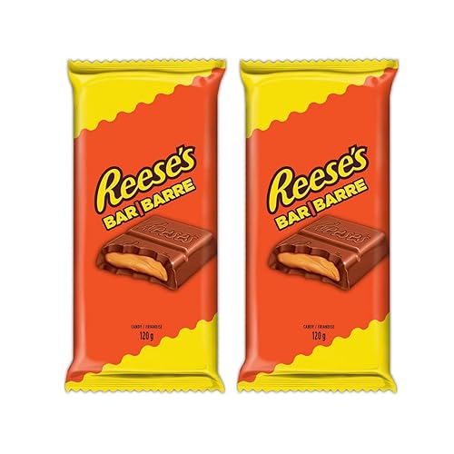 Reeses - Barra de caramelo de tamaño familiar, 120 g4.2 oz (paquete de 2) enviada desde Canadá disponible en Yaxa El Salvador