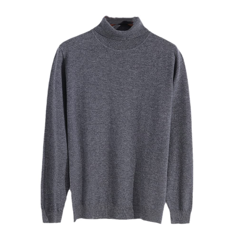 Męski golf męski sweter jesień zima sweter dzianinowy ciepły męski sweter męski sweter, Szary, L