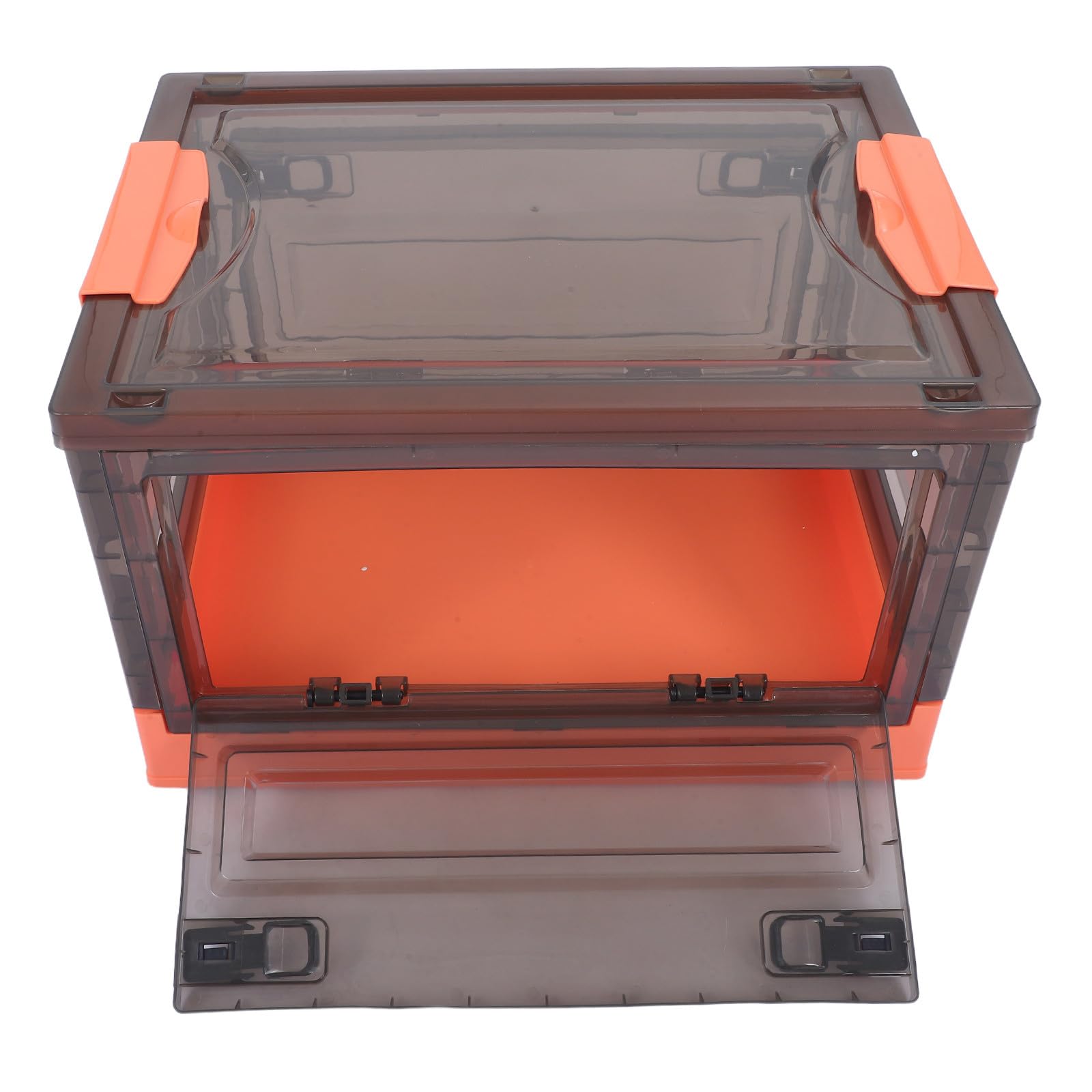 Caja de Almacenamiento Plegable de PP con Ruedas y Tapa 29l Naranja