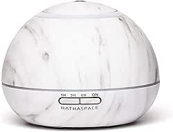 HATHASPACE Marble Essential Oil Diffuser, 350ml Ultrasonic Aromatherapy Diffuser &