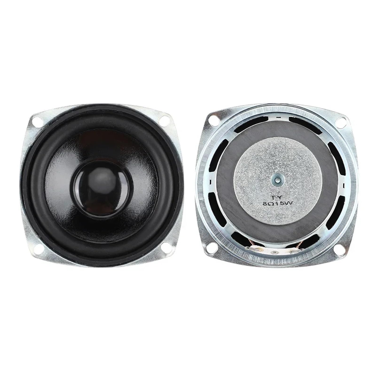 Altavoz Resistente al Agua de 3 Pulgadas, 2 uds., 8 Ohm, 15W, Altavoz de Graves de Rango Medio, Altavoz HiFi, Sonido de música, Audio for Cine en casa