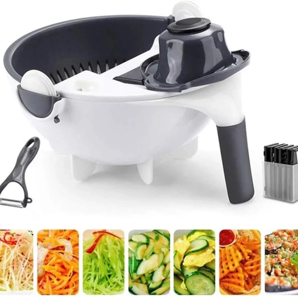 DIVERSOS Fatiador Julienne Ralador Escorredor Fruteira Multi... - imagem principal do produto