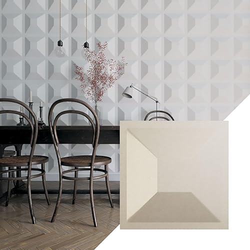 Miniatura 7 de Ekena Millwork 11 78 pulgadas de ancho x 11 78 pulgadas de alto, Diane EnduraWall Panel decorativo de pared 3D, rosa champán (cubre 0.98 pies