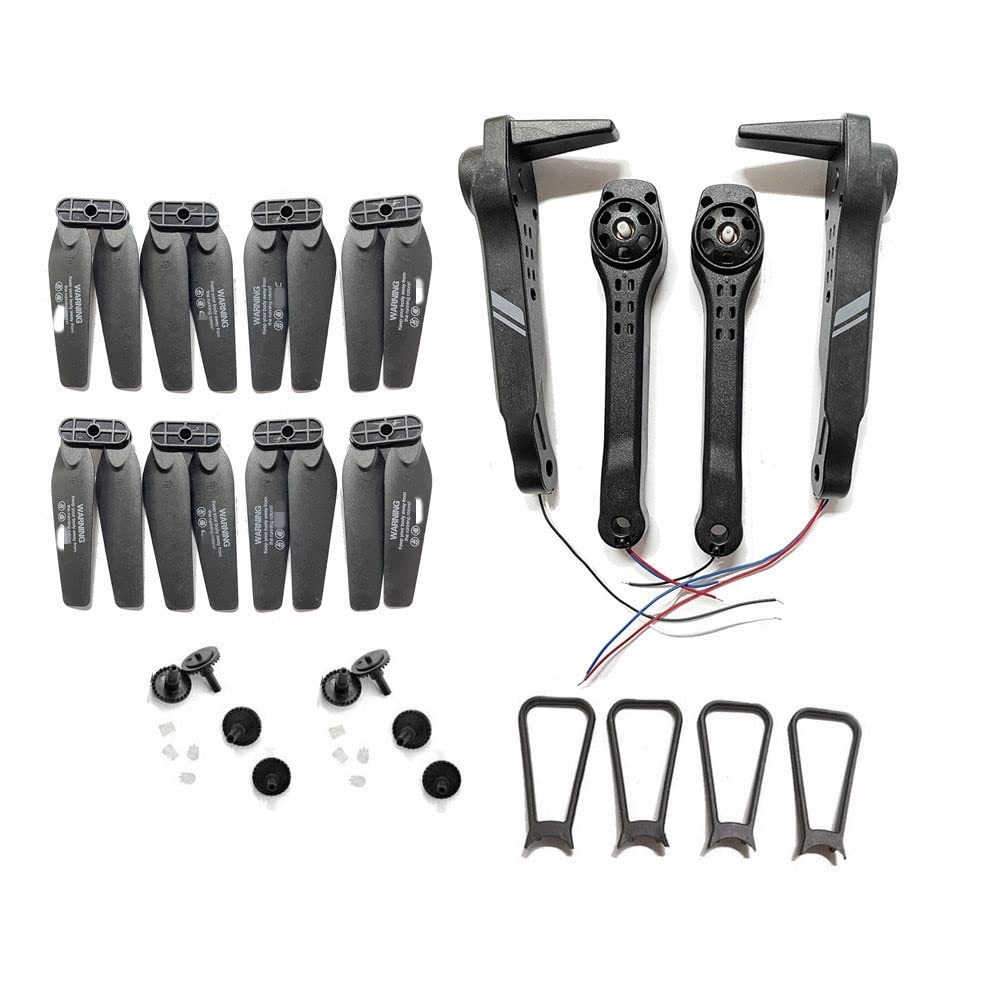 Drone accessories For 4DRC Mini Rc DRONE V13 Battery 4D-V13 Quacopter Arm Motor Engines Gear Guard Propeller Blades Spare Parts replaceable (Color : No battery kit)