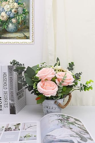Miniatura 5 de 12 rosas artificiales de seda con tallo largo para bodas, despedidas de soltera, fiestas, decoración del hogar