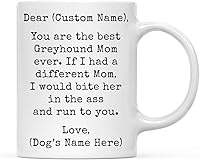 Vista 10 de Andaz Press Taza de café personalizada divertida con texto en inglés "Dog Mom", regalo de broma para la mejor mamá de perro cocker spaniel, muerde