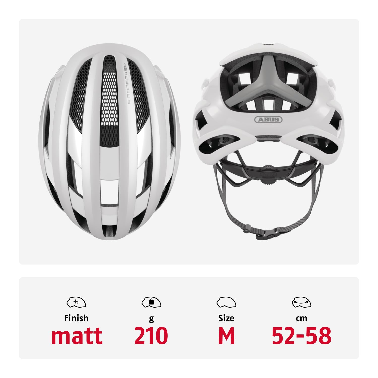 ABUS AirBreaker - Casco de bicicleta contrarreloj de alta gama para ciclismo deportivo profesional - Unisex, para hombre y mujer