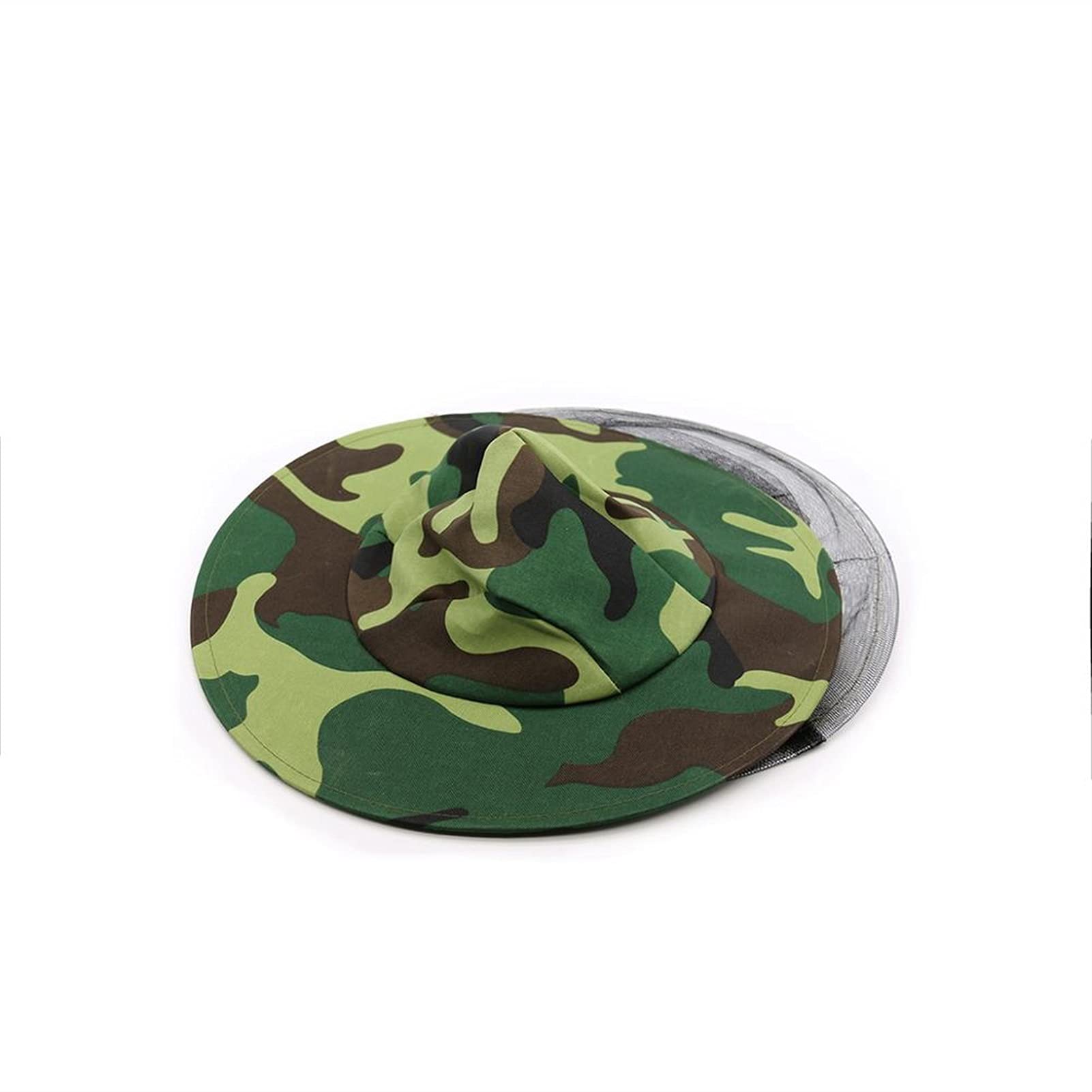 Abiti di Apicoltura. 20pcs Apicoltura Cappello all'aperto Camouflage Netto Filato Anti-zanzara da Pesca Parasole Protettivo Cappuccio Protezione Maschera Maschera (Color : Style 1)