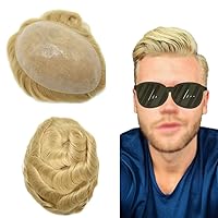 Vista 51 de Pieza de cabello humano real para hombre, sistema de reemplazo PAPY-J, duradero, invisible, gris, rubio, marrón, protesis capilar