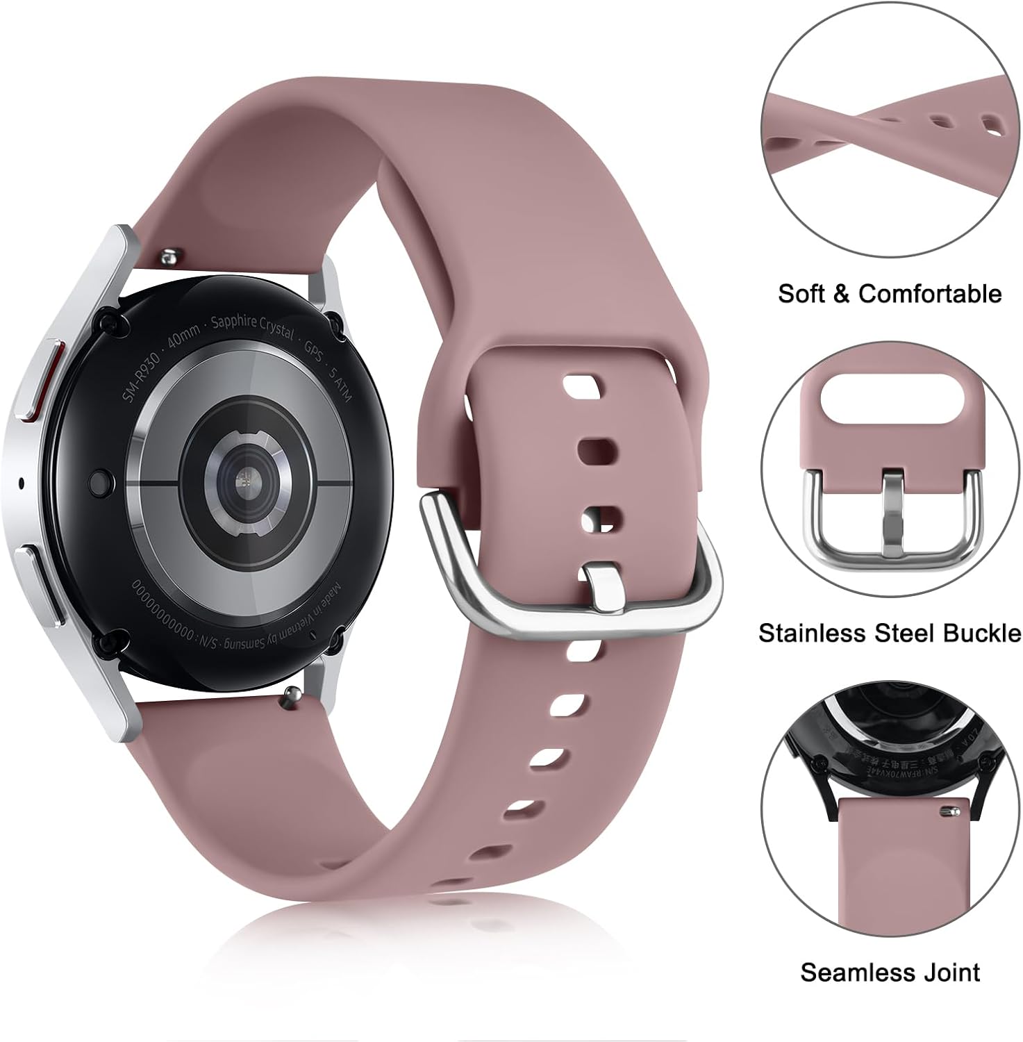 Meliya for Garmin Forerunner 55 Band, Forerunner 245 Band, Garmin Forerunner 645/645 Music Band, 20mm Replacement Band for Garmin Forerunner 55, Forerunner 245/245 Music, Forerunner645/645 Music, Forerunner 158 Smart Watch