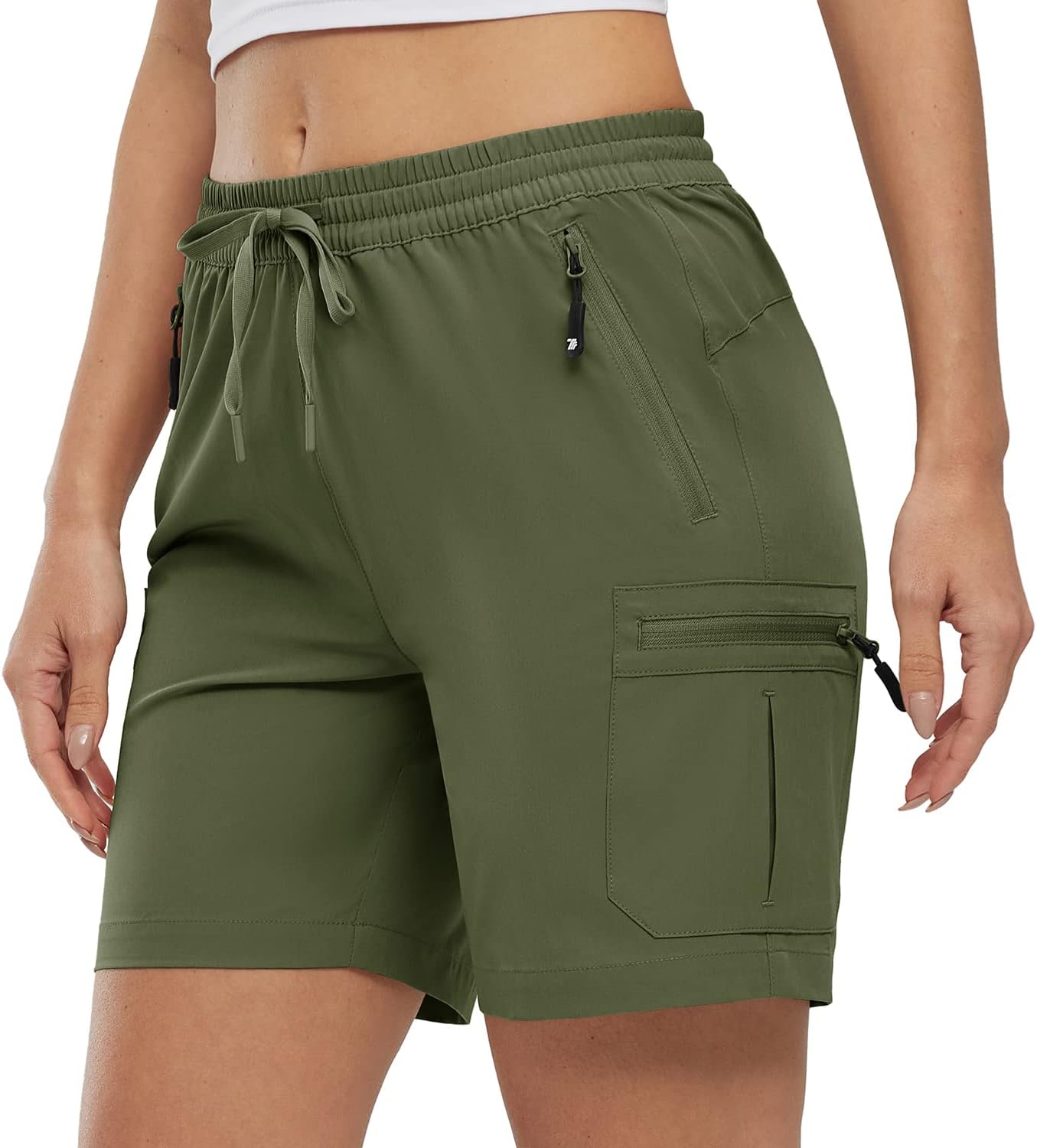 Gopune Women's Hiking Cargo Shorts Quick Dry Lightweight