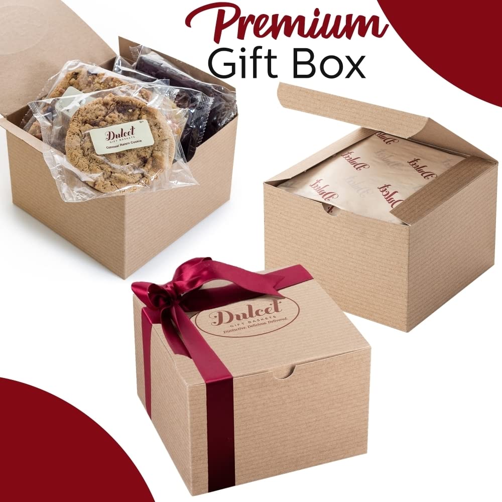Dulcet Present Baskets Classic Graduation Present Basket -With Fudge Brownies, Flaky Rugelah, Gradation Hat Cookies- Great Graduation Present for All Ages - Him, Her, Adults, College Students