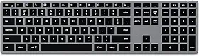 Satechi Teclado Slim X3 Iluminado Bluetooth Keypad Numérico - Teclas Iluminadas e Sinc Varios Dispositivos - Para M2/ M1 MacBook Pro/Air, M2/ M1 iPad Pro/Air, M2 Mac Mini, iMac M1 (Cinza Espacial)